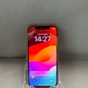 中古美品 国内版 SIMフリー iPhone12 64GB レッド色