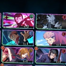 初期垢🌈2周年4キャラ🌈石4万 | ファンパレ(呪術廻戦ファントムパレード)のアカウントデータ、RMTの販売・買取一覧