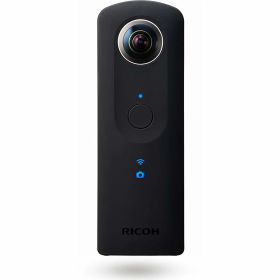 【整備済み品】 RICOH THETA S ブラック 360度全天球カメラ 360° Full HD 30fps フルハイビジョン動画 25分間連続撮影可能 精度の高い自然なスティッチング HDR合成撮影で明暗差のある室内撮影もきれいに撮影できます 910720