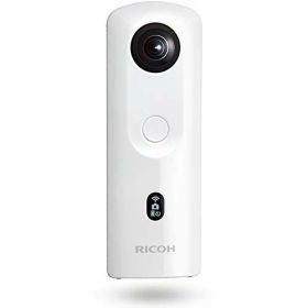 RICOH THETA SC2 WHITE ホワイト 360度全天球カメラ 360 手振れ補正機能搭載 4K動画 進化したHDR合成機能 (THETA SC比 2.4倍の処理速度アップ、最新のアルゴリズムにより室内の撮影でよりナチュラルな絵作り) 高速