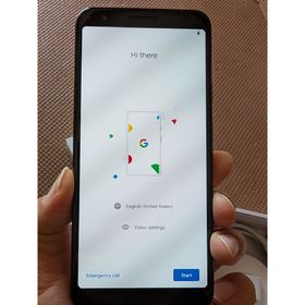 グーグル(Google)のGoogle Pixel 3a Just Black 中古美品 ケース付き(スマートフォン本体)