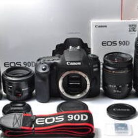 ★極上美品★Canon キャノン EOS 90D 単焦点&標準&超望遠トリプルレンズセット★新品SDカード(16GB)付き♪