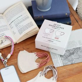 【SALE／4%OFF】LAKOLE 2D不織布マスク[40枚入り] ラコレ ファッション雑貨 マスク ピンク ベージュ グレー