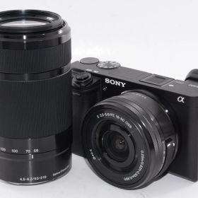 【中古】【外観ほぼ新品】ソニー ミラーレス一眼 α6400 ダブルズームレンズキット