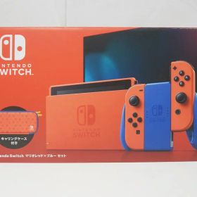 【中古】Nintendo Switch マリオレッド×ブルー セット 本体 Joy-Con (L)(R)レッド バッテリー持続時間延長モデル / 任天堂 スイッチ HAD-S-RAAAF HAC-001【出雲