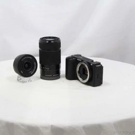 【中古】SONY(ソニー) VLOGCAM ZV-E10 II ダブルズームレンズキット ブラック ZV-E10M2X B 【269-ud】