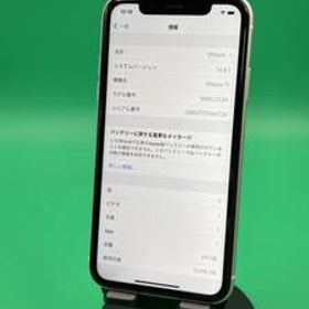 ★バッテリー新品 iPhone 11 64GB SIMフリー 最大容量100% 格安SIM可 KDDI ○ MWLU2 J/A ホワイト 中古 新古品 BP6410