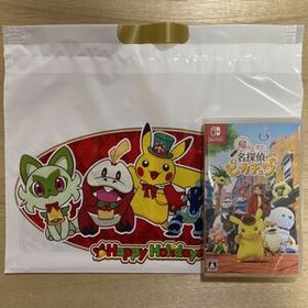 新品 Nintendo Switch ソフト 帰ってきた 名探偵ピカチュウ クリスマス柄ショッパー付き ニンテンドースイッチ