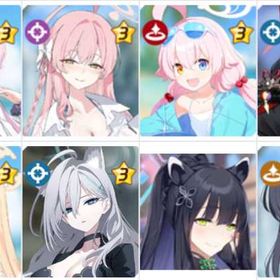 石13万+ランダム3星20体+ミカ+ハナコ(水着)+水着ホシノ+ワカモ+セイア+シロコテラー+シュン | ブルアカ(ブルーアーカイブ)のアカウントデータ、RMTの販売・買取一覧