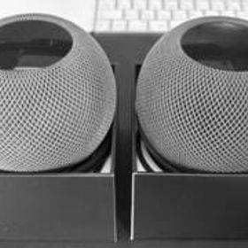 【美品】Apple HomePod mini MY5H2J/A SpaceGray ホームポッドミニ スペースグレイ （ペア） おまけ付き