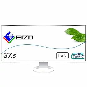 【中古】EIZO FlexScan EV3895-WT 37.5型/3840×1600/ウルトラワイド曲面モニター/アンチグレアIPS/疲れ目軽減/ホワイト/The warranty is valid only in