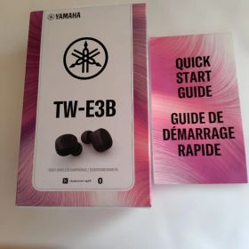 【ほぼ新品】YAMAHA TW-E3B 完全ワイヤレスイヤフォン/ブラック