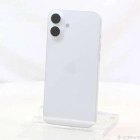 〔中古品〕 iPhone16 Plus 128GB ホワイト MXVC3J／A SIMフリー【377】