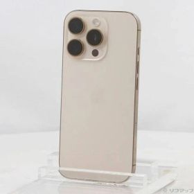 〔中古品〕 iPhone16 Pro 128GB デザートチタニウム MYMX3J／A SIMフリー【258】