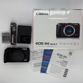 キヤノン(Canon)のCanon ミラーレス一眼 EOS M6 MARK II ボディ BK 美品(ミラーレス一眼)