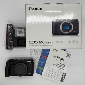 キヤノン(Canon)のCanon ミラーレス一眼 EOS M6 MARK II ボディ BK 美品(ミラーレス一眼)