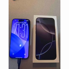アップル(Apple)のiPhone16 Pro Max 512GB ブラックチタニウム(スマートフォン本体)