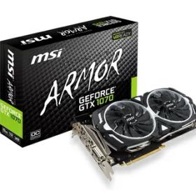 【中古】 MSI ARMOR 2X デュアルファン搭載 GeForce GTX 1070 グラフィックボード GEFORCE GTX 1070 ARMOR 8G OC