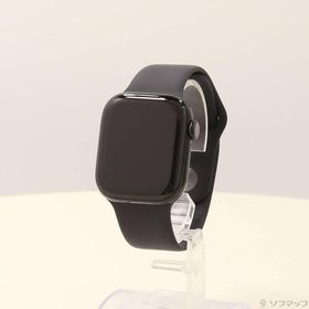 〔中古〕Apple(アップル) Apple Watch Series 10 GPS 42mm ジェットブラックアルミニウムケース ブラックスポーツバンド〔198-ud〕