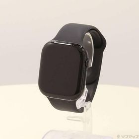 〔中古〕Apple(アップル) Apple Watch Series 10 GPS 46mm ジェットブラックアルミニウムケース ブラックスポーツバンド〔198-ud〕