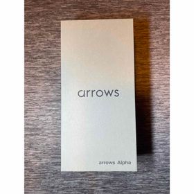 レノボ(Lenovo)のlenovo ARROWS ALPHA ホワイト☆ほぼ未使用(スマートフォン本体)