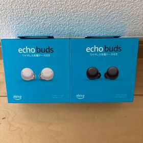 echo buds 第2世代ワイヤレスイヤフォン ホワイト ブラック 2個