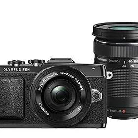 【中古】OLYMPUS PEN E-PL7 EZダブルズームキット ブラック ミラーレス一眼 E-PL7 EZ DZKIT BLK