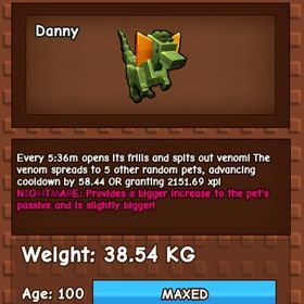 庭を成長させる ナイトメア変異 ディロフォサウルス | ロブロックス(ROBLOX)のアカウントデータ、RMTの販売・買取一覧