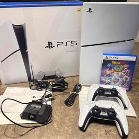 ソニー(SONY)の【超美品】PS5 slim CFI-2000 A01 コントローラー2つ付き(家庭用ゲーム機本体)