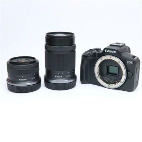 【中古】 《美品》 Canon EOS R50 ダブルズームキット ブラック 【55-210mmレンズ交換修理/各部点検済】 [ デジタルカメラ ]