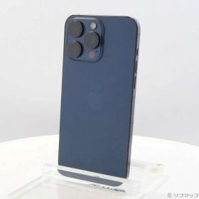 〔中古品〕 iPhone15 Pro Max 256GB ブルーチタニウム MU6T3J／A SIMフリー【377】