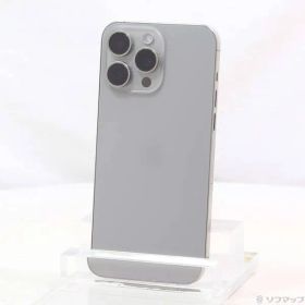 〔中古品〕 iPhone15 Pro Max 256GB ナチュラルチタニウム MU6R3J／A SIMフリー【344】