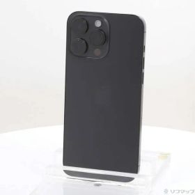 〔中古品〕 iPhone15 Pro Max 256GB ブラックチタニウム MU6P3J／A SIMフリー【377】