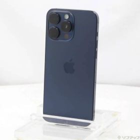 〔中古品〕 iPhone15 Pro Max 256GB ブルーチタニウム MU6T3J／A SIMフリー【348】
