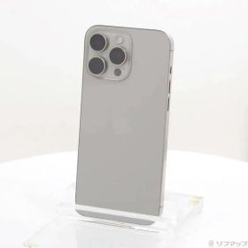 〔中古品〕 iPhone15 Pro Max 256GB ナチュラルチタニウム MU6R3J／A SIMフリー【377】