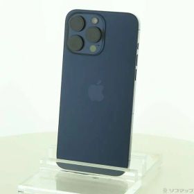 〔中古品〕 iPhone15 Pro Max 256GB ブルーチタニウム MU6T3J／A SIMフリー【368】