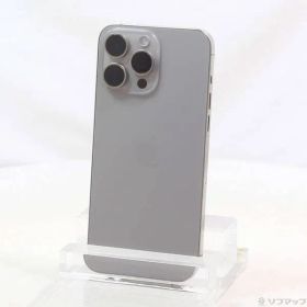 〔中古品〕 iPhone15 Pro Max 256GB ナチュラルチタニウム MU6R3J／A SIMフリー【297】