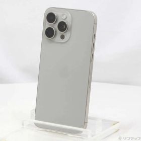 〔中古品〕 iPhone15 Pro Max 256GB ナチュラルチタニウム MU6R3J／A SIMフリー【377】