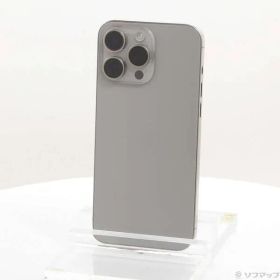 〔中古品〕 iPhone15 Pro Max 512GB ナチュラルチタニウム MU6W3J／A SIMフリー【276】