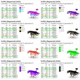 🎨 グリフィン全55カラー✨ 即納OK／高レベル・高ステ個体も多数出品中！ | ARK Survival Evolvedのアカウントデータ、RMTの販売・買取一覧