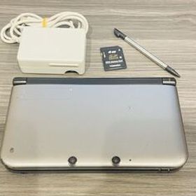 ニンテンドー3DSLL シルバーブラック 本体動作品 送料無料 付属品付き Nintendo 任天堂 銀