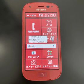 らくらくスマートフォン4 F-04J 16GB 赤 スマートフォン