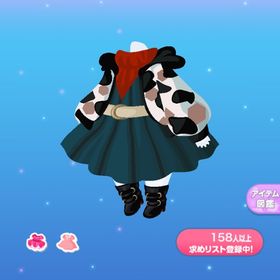 1点250円牛柄アウター＆ワンピ | ポケコロのアイテム、RMTの販売・買取一覧