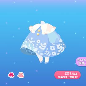 一点250円みずいろ北欧花柄ワンピ | ポケコロのアイテム、RMTの販売・買取一覧