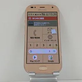 らくらくスマートフォン me F-01L ドコモ ゴールド 送料無料 本体 c13936