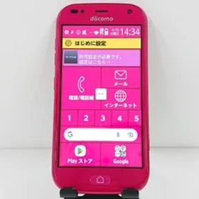 らくらくスマートフォン me F-01L ドコモ ピンク 送料無料 本体 c13246