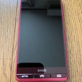 BASIO スマートフォン レッド au BASIO3 KYV43