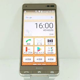 BASIO3 KYV43 au ゴールド 送料無料 本体 c13984