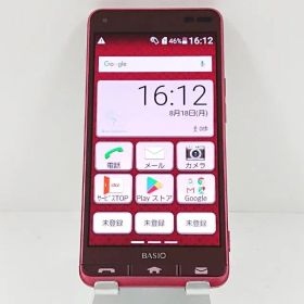 BASIO3 KYV43 au レッド 送料無料 本体 c13987