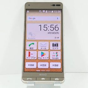 BASIO3 KYV43 au ゴールド 送料無料 本体 c13983